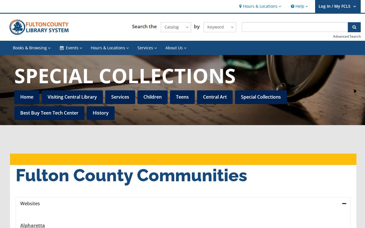 Fulton County community history bibliography with Roswell books and archival contacts