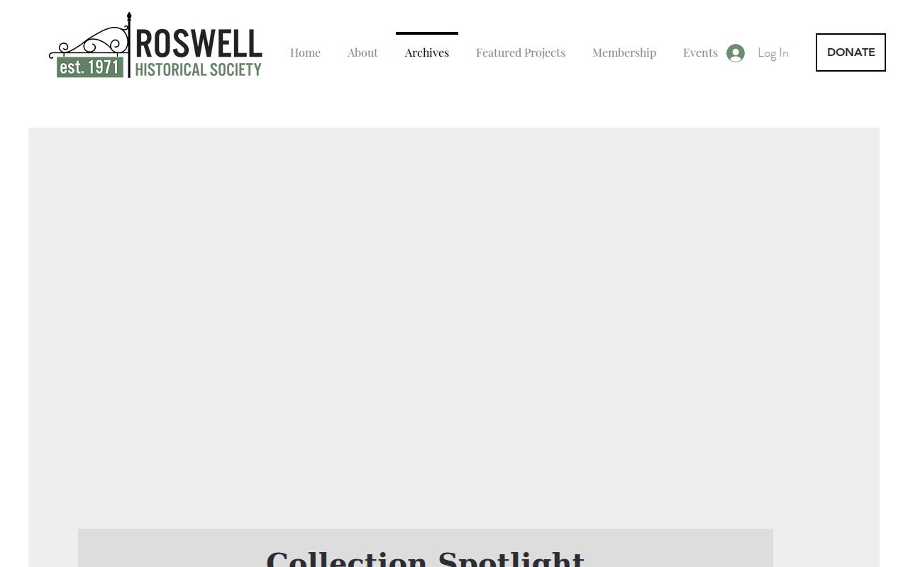 Roswell Historical Society and City Research Library archive collections