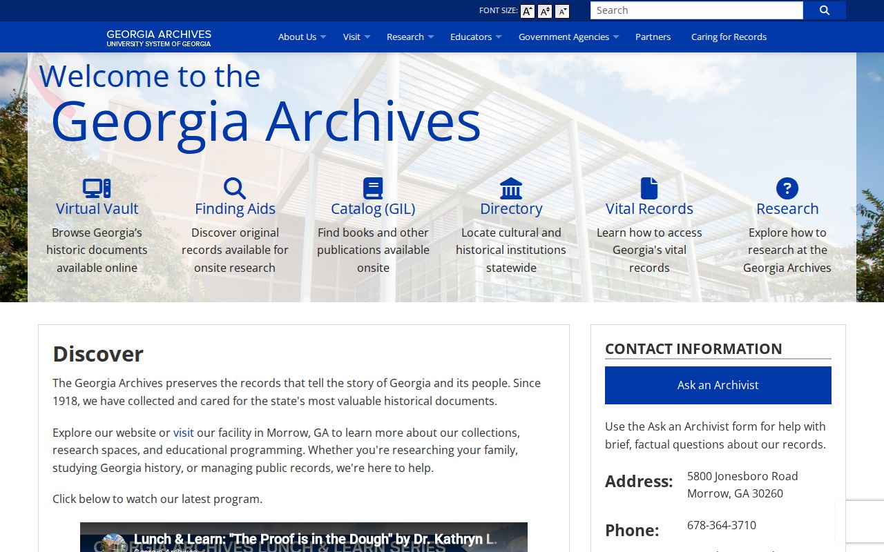 Roswell residents directory Georgia Archives research