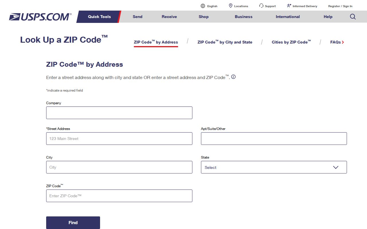 USPS address lookup used to verify a Roswell ZIP code